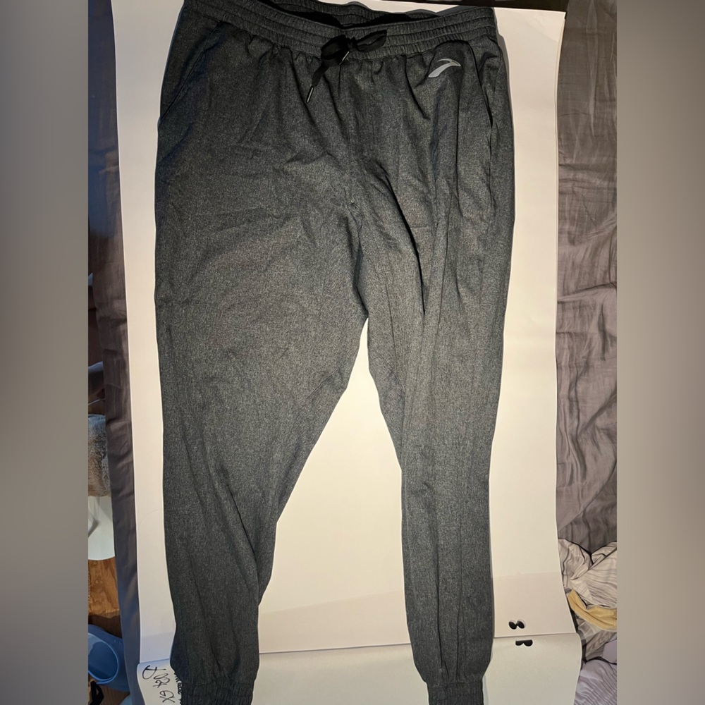 Grey athletic joggers